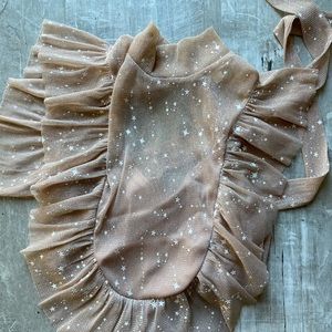 Sheer Shimmer Crop Top